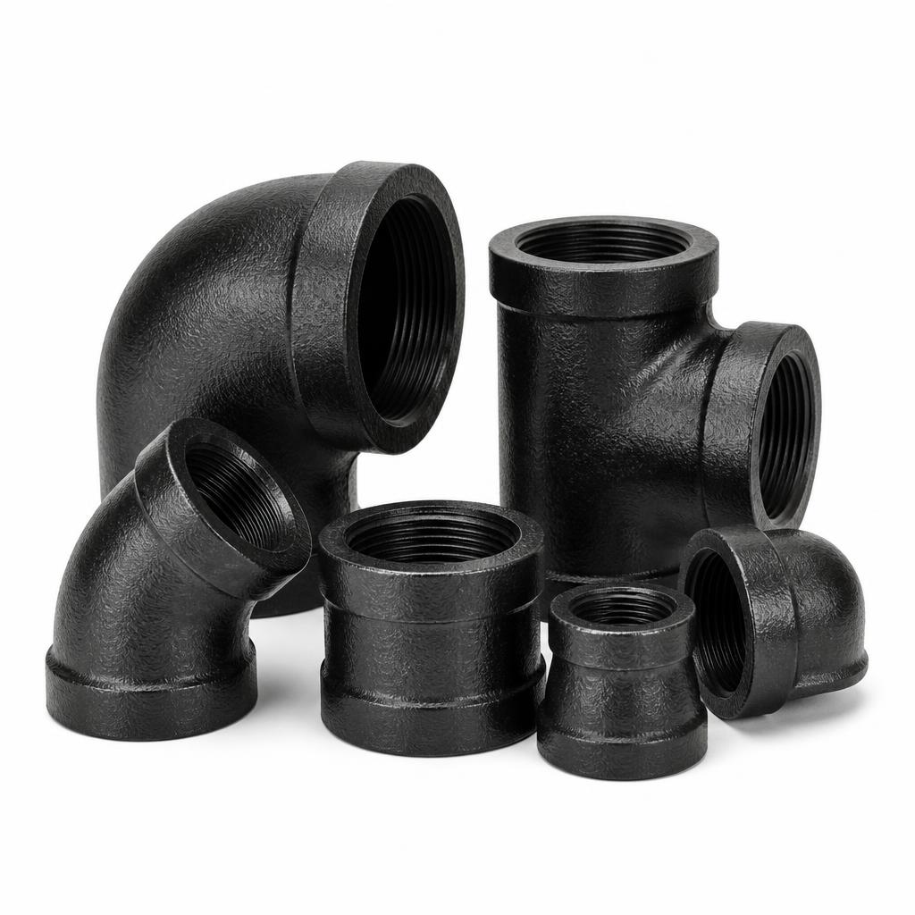 Malleable Iron 300LBS — Black / Galvanised