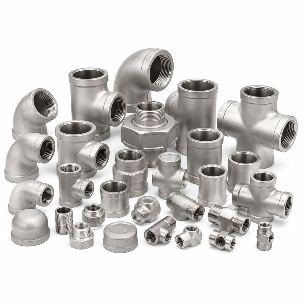 Stainless Screwed Fittings — Full Range