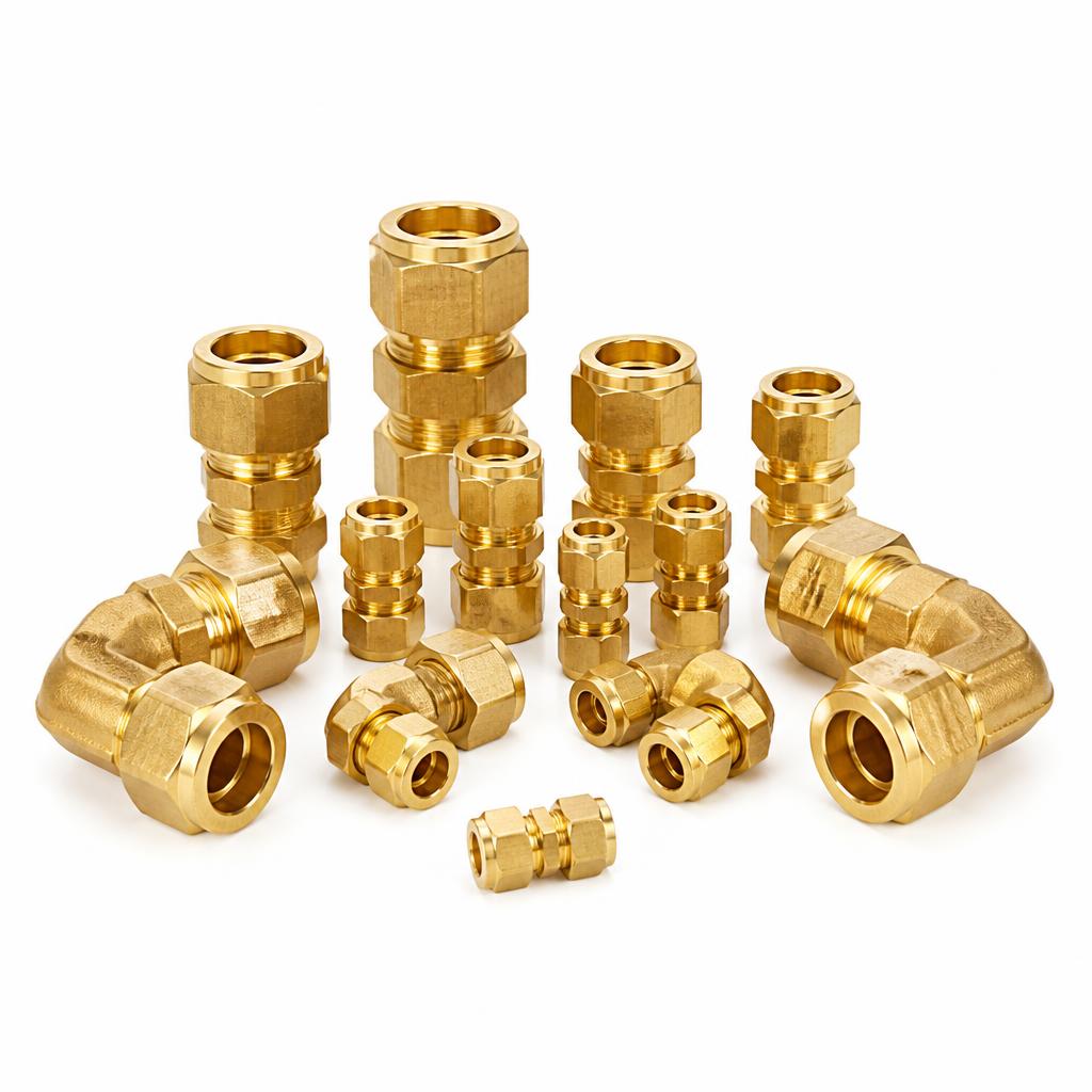 TAIWAN BRASS COMPRESSION AND FLARE FITTINGS